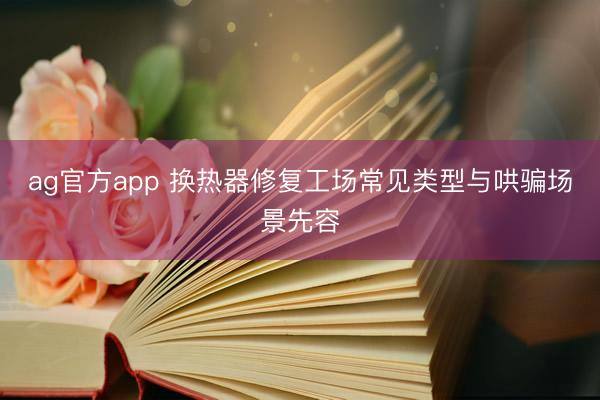ag官方app 换热器修复工场常见类型与哄骗场景先容