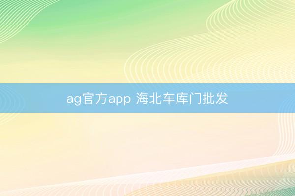 ag官方app 海北车库门批发