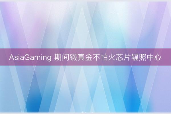 AsiaGaming 期间锻真金不怕火芯片辐照中心