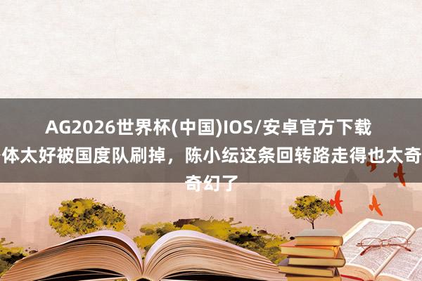 AG2026世界杯(中国)IOS/安卓官方下载 因身体太好被国度队刷掉,陈小纭这条回转路走得也太奇幻了